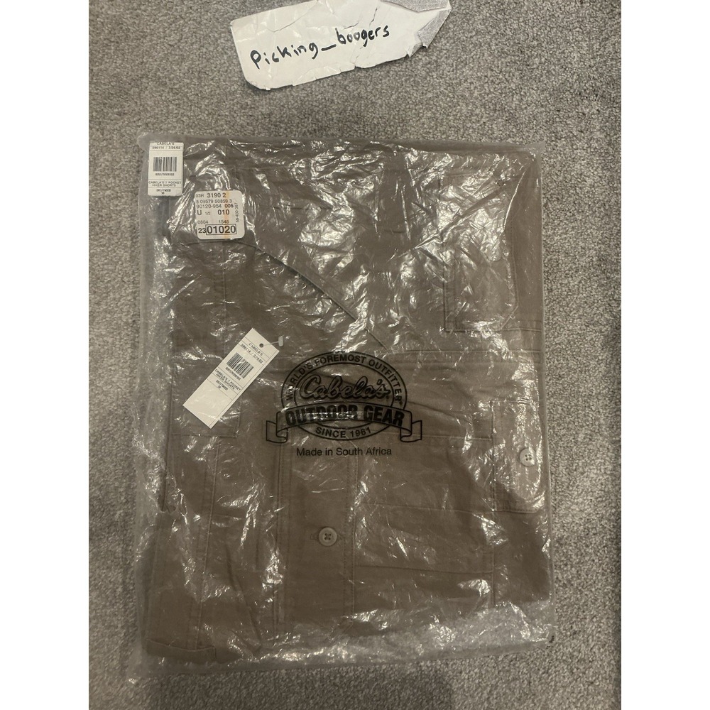 Vintage CABELAS Driftwood 7-Pocket Cargo Hiker Shorts - Size 38 NWT